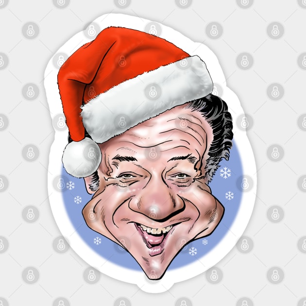 Sid James at Christmas Sticker by RichardFarrell